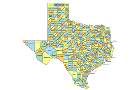 254 Counties of Texas